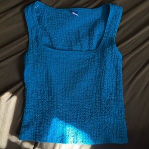 Old Navy Teal Textured Tank Top